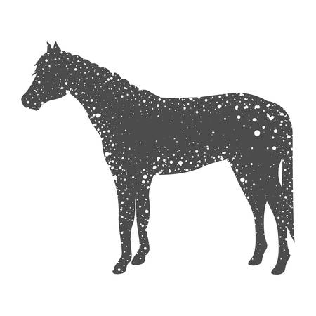 Horse icon. Animal life nature and fauna theme. Isolated design. Vector illustrationのイラスト素材