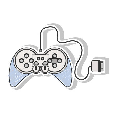 remote control games with joystick vector illustrationのイラスト素材