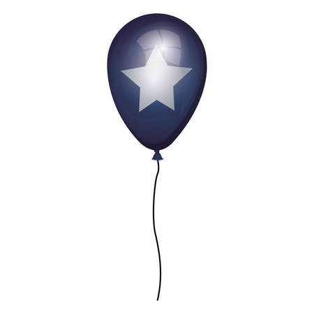 globe blue with white star vector illustrationのイラスト素材