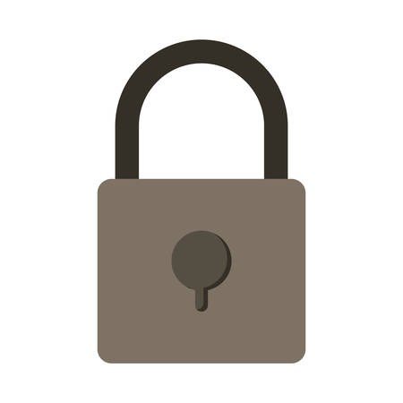 silhouette with padlock gray scale vector illustrationのイラスト素材