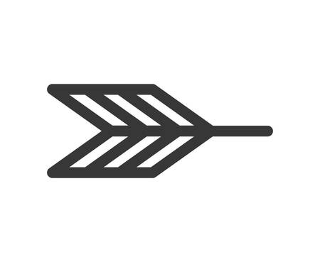 silhouette with part back arrow vector illustrationのイラスト素材