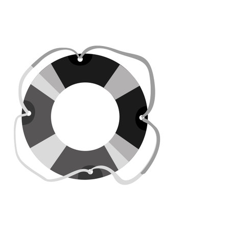 lifeguard float icon over white background. summer vacation design. vector illustrationのイラスト素材