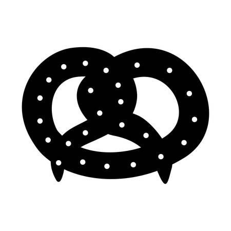 pretzel pastry icon image vector illustration designのイラスト素材