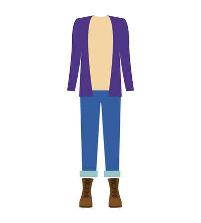 casual men clothes over white background. vector illustrationのイラスト素材