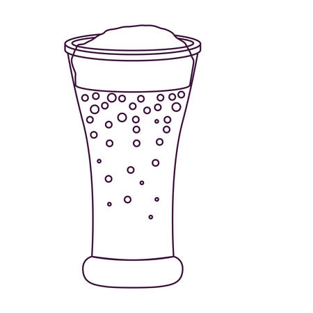 Beer glass icon. Pub alcohol bar brewery and drink theme. Isolated design. Vector illustrationのイラスト素材