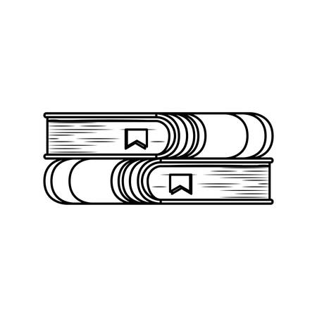 Book icon. Education literature read and library theme. Isolated design. Vector illustrationのイラスト素材
