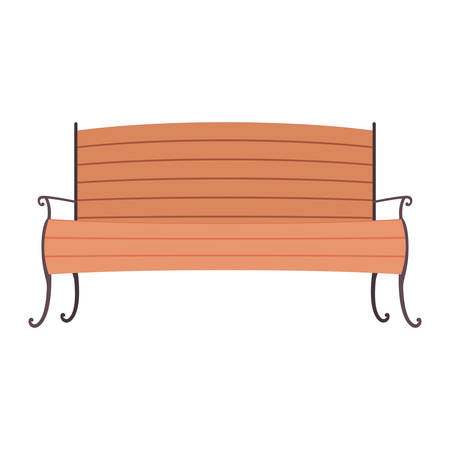 Bench icon. Park nature outdoor season spring and summer theme. Isolated design. Vector illustrationのイラスト素材