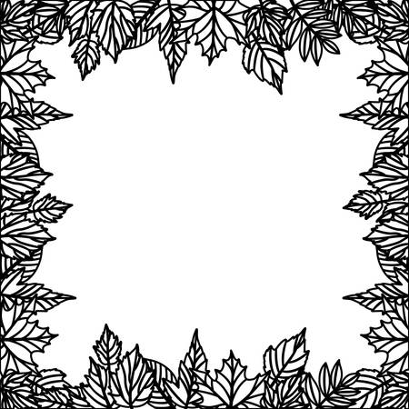 Leaves icon. Autumn season floral garden and nature theme. Vector illustrationのイラスト素材