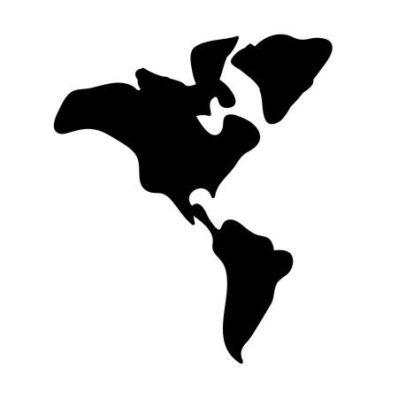 Planet map icon. Earth world and cartography theme. Isolated design. Vector illustrationのイラスト素材