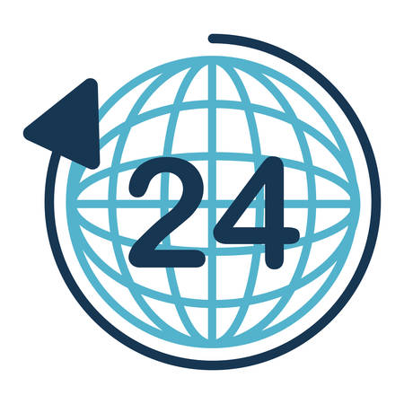 Global sphere icon. Delivery shipping logistic and distribution theme. Isolated design. Vector illustrationのイラスト素材