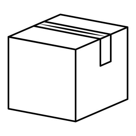 Package icon. Delivery shipping logistic and distribution theme. Isolated design. Vector illustrationのイラスト素材