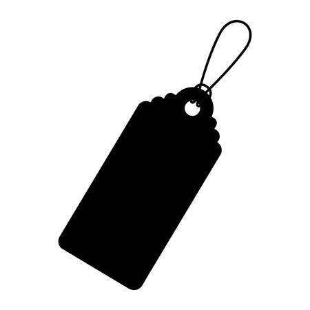 Black label icon. Tag element banner badge card and product theme. Isolated design. Vector illustrationのイラスト素材