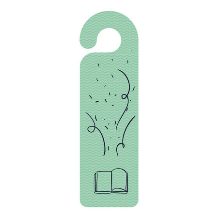 Scrapbook with book icon. Card paper label scrapbooking and decoration theme. Isolated design. Vector illustrationのイラスト素材