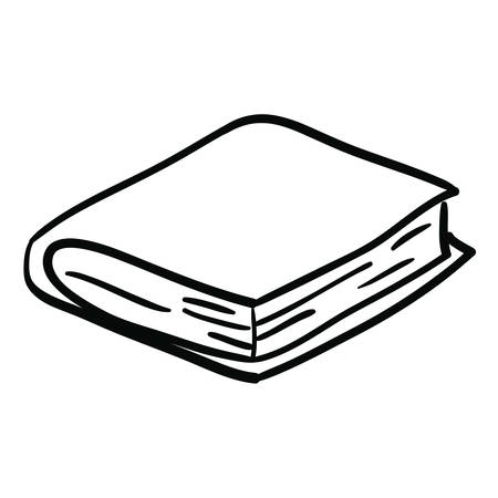 Book object icon. Education literature read and library theme. Isolated design. Vector illustrationのイラスト素材