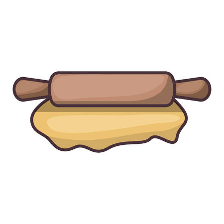 Rolling pin icon. Bakery shop traditional and product theme. Isolated design. Vector illustrationのイラスト素材