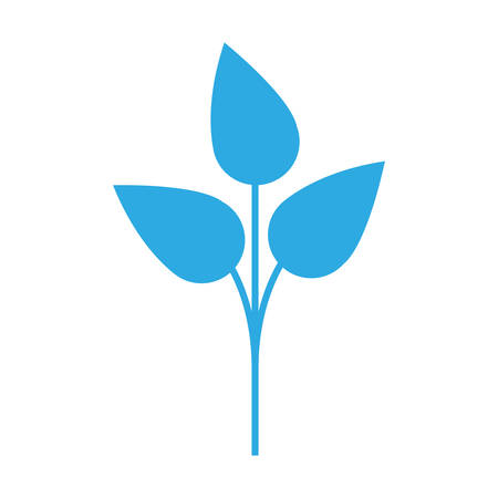 plant blue icon over white backgroundのイラスト素材