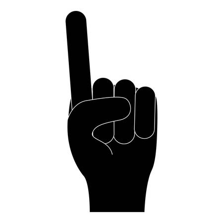 index finger up  hand gesture icon image illustration designのイラスト素材