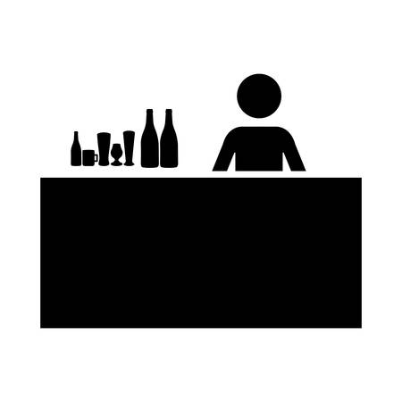 drinks bar icon image illustration designのイラスト素材