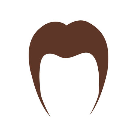 isolated hairstyle icon image vector illustration designのイラスト素材