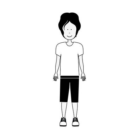 man cartoon icon image vector illustration designのイラスト素材
