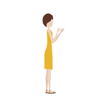 woman cartoon icon image vector illustration designのイラスト素材