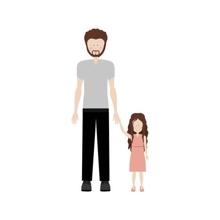 father and child family icon image vector illustration designのイラスト素材