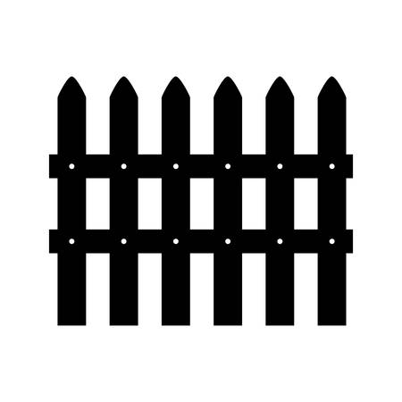 wooden fence icon image vector illustration design  designのイラスト素材