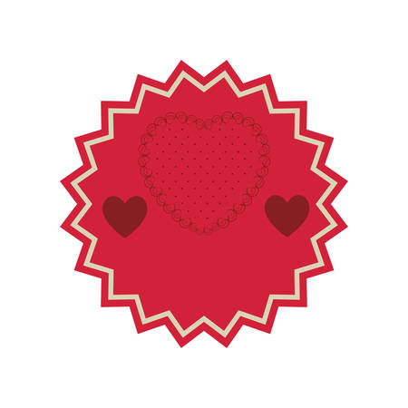 heart cartoon emblem icon image vector illustration  designのイラスト素材