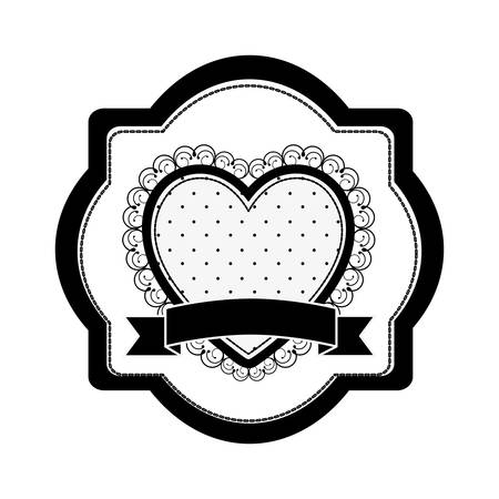 heart cartoon emblem icon image vector illustration  designのイラスト素材