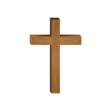 crucifix christian or catholic icon image vector illustration designのイラスト素材