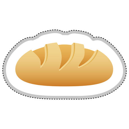 bread loaf icon image vector illustration designのイラスト素材