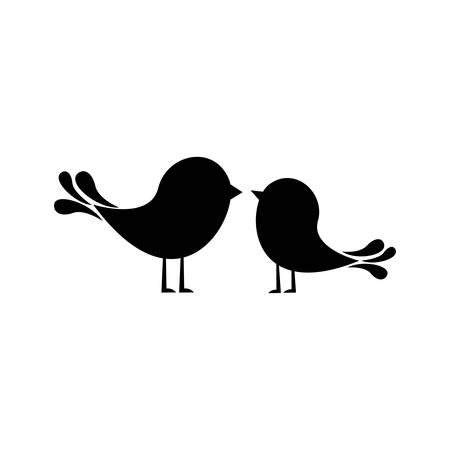 lovebirds cartoon icon image vector illustration designのイラスト素材