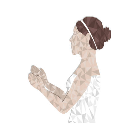 bride mosaic icon image vector illustration designのイラスト素材