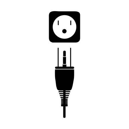 electricity plug icon image vector illustration designのイラスト素材