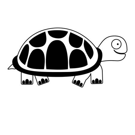 turtle cartoon animal icon image vector illustration designのイラスト素材