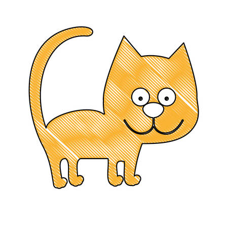 cat animal cartoon icon image vector illustration designのイラスト素材