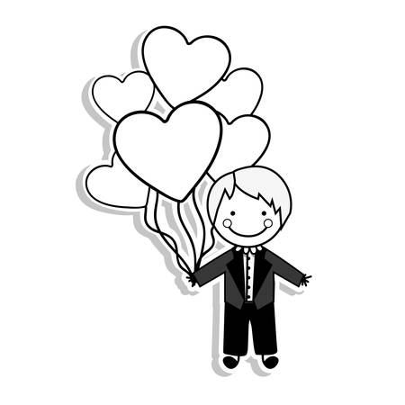 groom suit icon image vector illustration designのイラスト素材