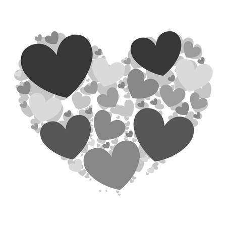 cartoon heart icon image vector illustration designのイラスト素材