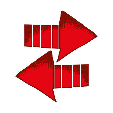 red arrow icon image vector illustration designのイラスト素材