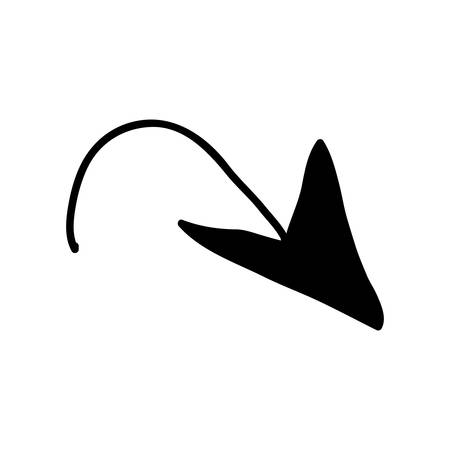 scribble arrow icon image vector illustration designのイラスト素材