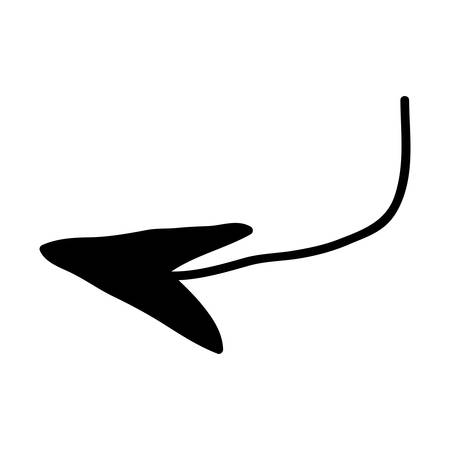 scribble arrow icon image vector illustration designのイラスト素材