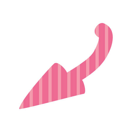 scribble arrow with pattern icon image vector illustration designのイラスト素材