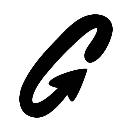 scribble arrow icon image vector illustration designのイラスト素材