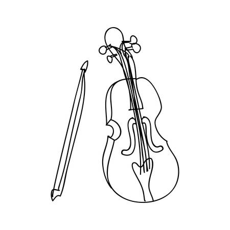 violin instrument icon image vector illustration designのイラスト素材