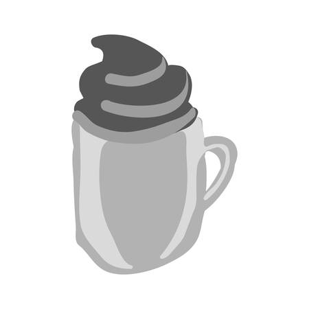 mug with beverage icon image vector illustration designのイラスト素材