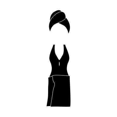 woman swimsuit icon image vector illustration designのイラスト素材