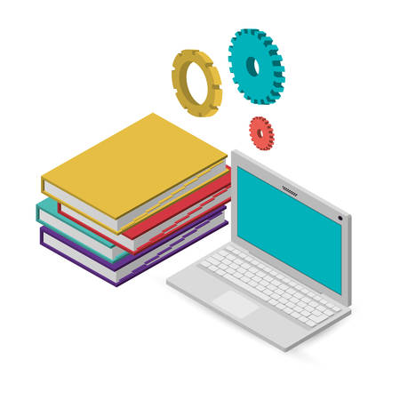 computer with internet related icons image vector illustration designのイラスト素材