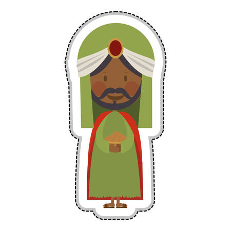 balthazar magi or wise men icon image vector illustration designのイラスト素材