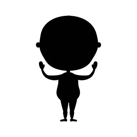 cute baby boy icon image vector illustration designのイラスト素材