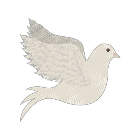 peace dove icon image vector illustration designのイラスト素材